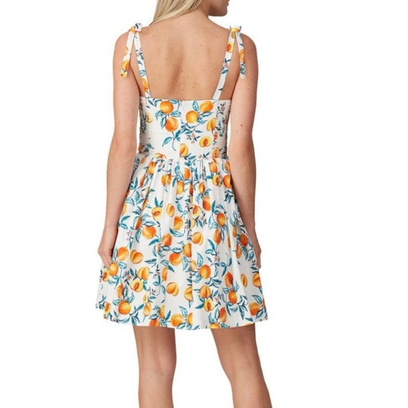 Amanda Uprichard Harmony Dress In Peaches - Picture 3 of 10